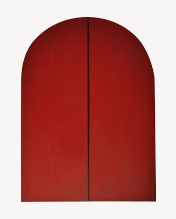 Red wooden door collage element | Free PSD - rawpixel