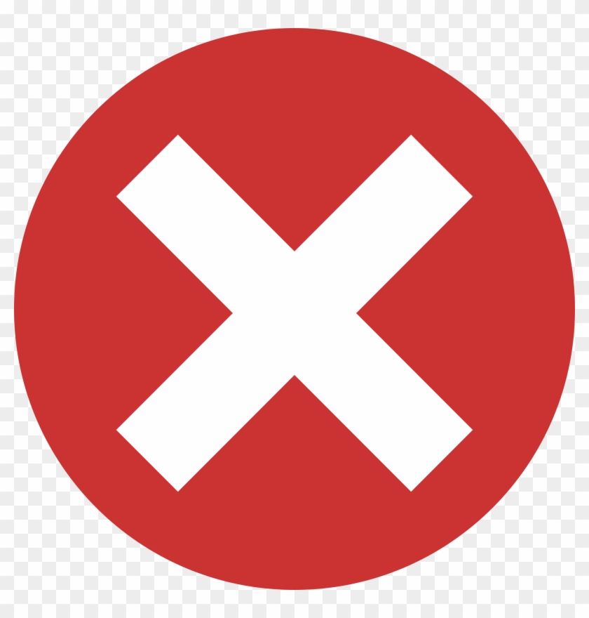 Red X In Circle - Health And Wellness Icon