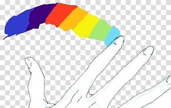 Red, yellow, and blue abstract painting transparent background PNG clipart
