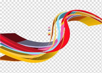 Red, yellow, and blue spiral , Line 3D computer graphics Art, 3d illustration spell color creative lines transparent background PNG clipart