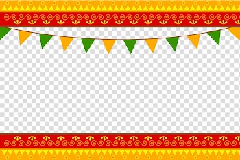 Red, yellow, and orange floral frame template, Banner Adobe Illustrator Euclidean , exotic lace transparent background PNG clipart
