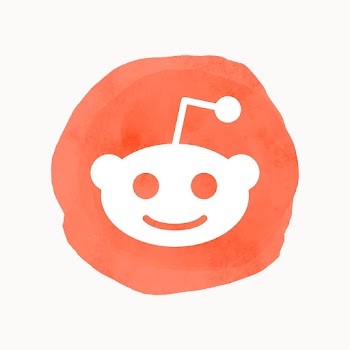 Reddit logo in watercolor design. Social… | Free stock illustration | High Resolution graphic