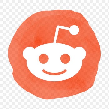 Reddit logo png in watercolor design. Social… | Free stock illustration | High Resolution graphic