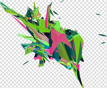 RedfoxGfx effekt Cd , green, gray, and pink abstract illustration transparent background PNG clipart