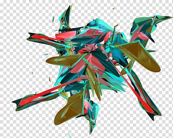 RedfoxGfx effekt Cd , red and green abstract illustration transparent background PNG clipart