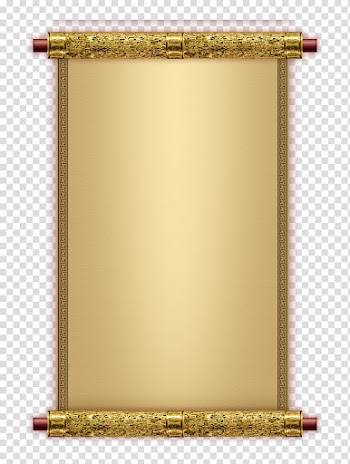 Reel gold frame transparent background PNG clipart