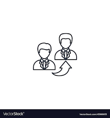 referral creative icon line multicolored from