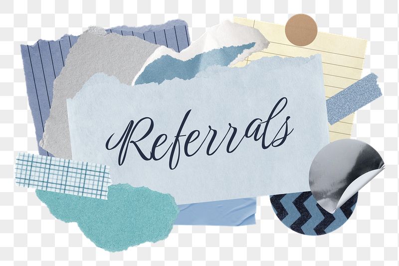 Referrals png word sticker typography, | Free PNG - rawpixel