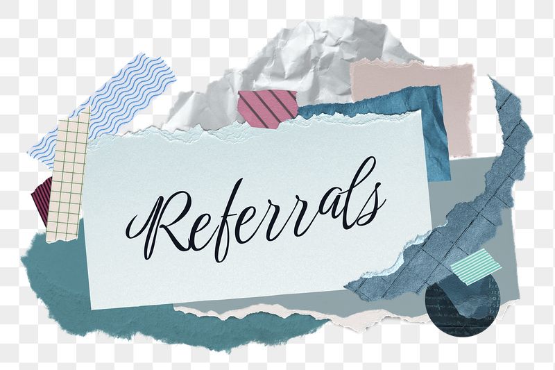 Referrals png word sticker typography, | Free PNG - rawpixel