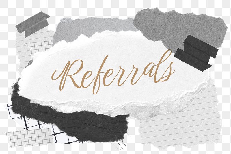 Referrals png word sticker typography, | Free PNG - rawpixel