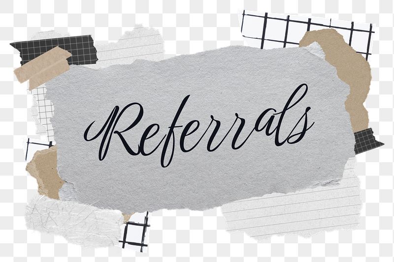 Referrals png word sticker typography, | Free PNG - rawpixel