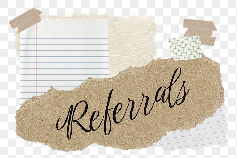 Referrals png word sticker typography, | Free PNG - rawpixel