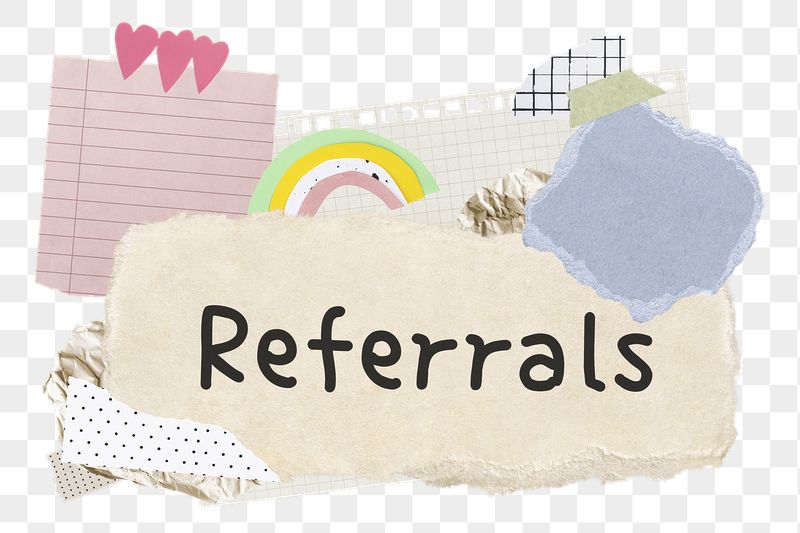 Referrals png word sticker typography, | Free PNG - rawpixel