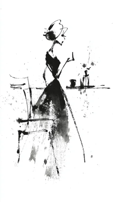 Reflections of Emotion: A Minimalist One-Line Drawing Reflections of Emotion: A Minimalist One-Line Drawing