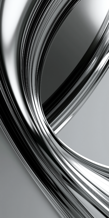 Reflective Chrome Abstract