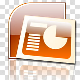 Reflective Icon Set , PowerPoint, white and orange wooden frame transparent background PNG clipart