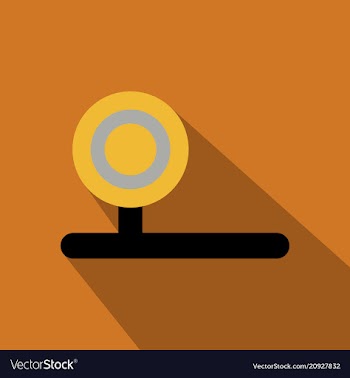 Reflector frontal of otolaryngologist icon vector image