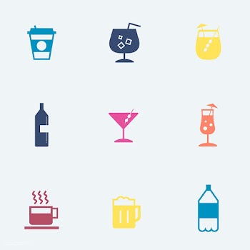 Refreshing drinks icons collection illustrati.. | Free stock vector - 444988