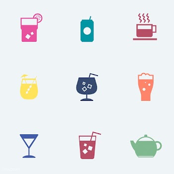Refreshing drinks icons collection illustrati.. | Free stock vector - 444990