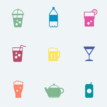 Refreshing drinks icons collection illustrati.. | Free stock vector - 445002