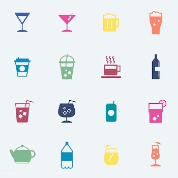 Refreshing drinks icons collection illustrati.. | Free stock vector - 445021