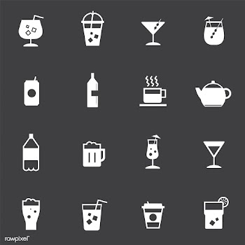 Refreshing drinks icons collection illustrati.. | Free stock vector - 445032