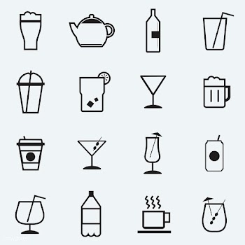 Refreshing drinks icons collection illustrati.. | Free stock vector - 445042