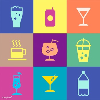 Refreshing drinks icons collection illustrati.. | Free stock vector - 445043