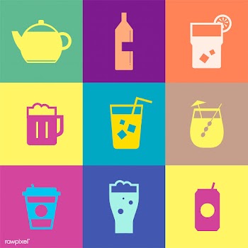 Refreshing drinks icons collection illustrati.. | Free stock vector - 445050