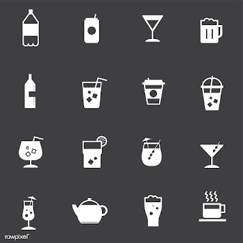 Refreshing drinks icons collection illustrati.. | Free stock vector - 445059