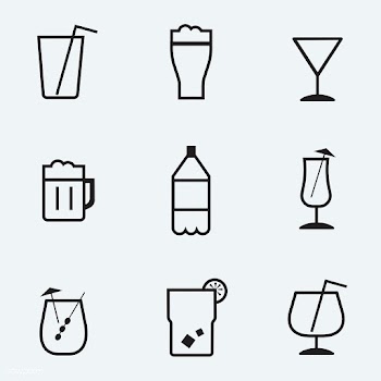 Refreshing drinks icons collection illustrati.. | Free stock vector - 445060