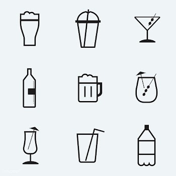 Refreshing drinks icons collection illustrati.. | Free stock vector - 445062