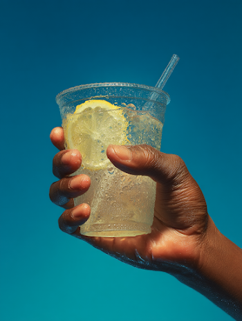 Refreshing Lemonade in Hand