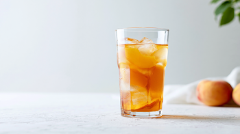 Refreshing Peach Iced Tea Still Life