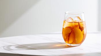Refreshing Peach Iced Tea Still Life