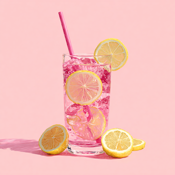Refreshing Pink Lemonade Drink