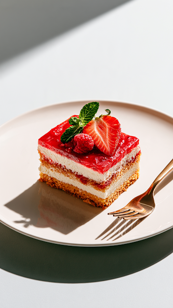 Refreshing Strawberry Layered Dessert