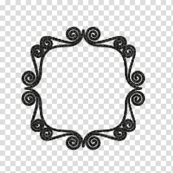 Regalo Por mil Fans, black metal frame transparent background PNG clipart
