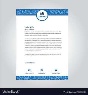 Register letterhead temple vector image