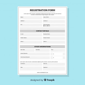 Registration form