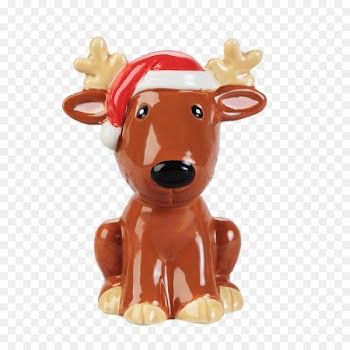 Reindeer Ceramic Biscuit porcelain Santa Claus - reindeer 