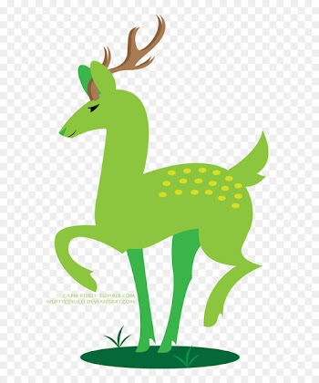 Reindeer, Character, Fauna, Deer, Green PNG