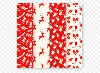 Reindeer Christmas Euclidean vector - Red Christmas seamless background vector material 