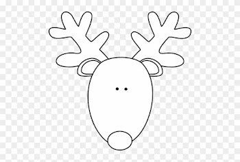 Reindeer Clipart Reindeer Head - Reindeer Clipart Reindeer Head