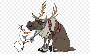 Reindeer Elsa Anna Olaf Clip art - sven map 