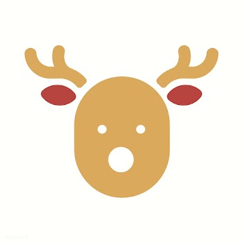 Reindeer head Christmas holiday decoration ic.. | Free stock vector - 511573