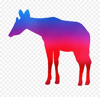 Reindeer Pack animal Clip art Silhouette Snout -  