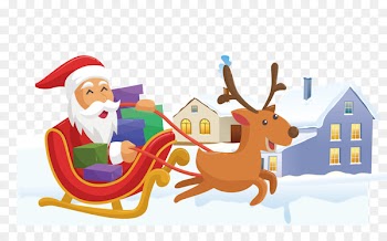 Reindeer Santa Claus Christmas Day Christmas ornament Image - antelope 