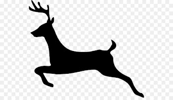 Reindeer Santa Claus Rudolph Silhouette Clip art - deer head silhouette 
