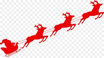 Reindeer Santa Claus Sled Christmas - reindeer 